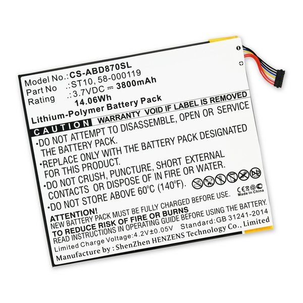 Amazon Kindle Fire HD 10 Replacement Battery iFixit